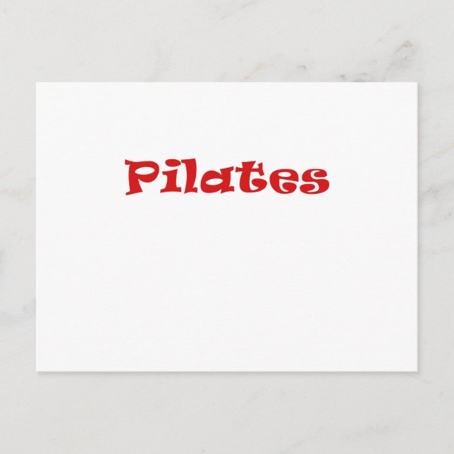 Pilates Postkarte (Vorderseite)