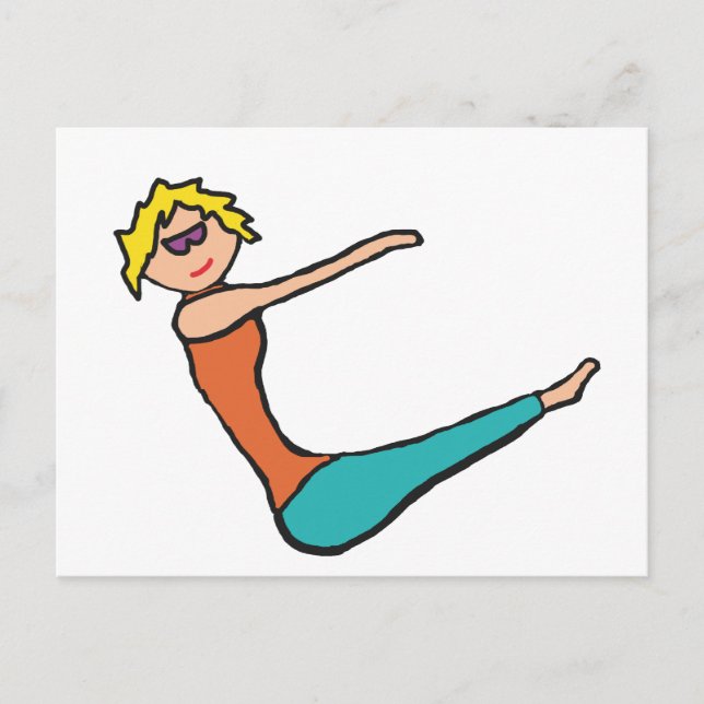 Pilates Postkarte (Vorderseite)