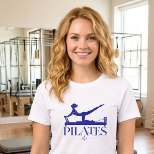 Pilates Reformer-Blau Tri-Blend Shirt