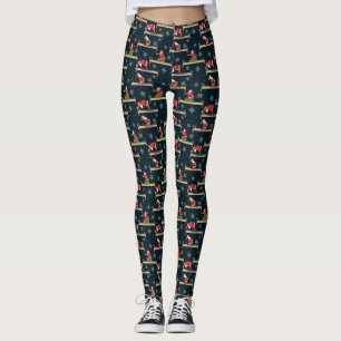 Pilates-Reformer-Weihnachtsmann nahtlose Weihnacht Leggings