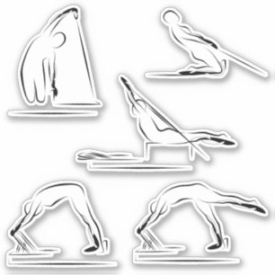 Pilates Scrapbook Stationery Stickers Aufkleber