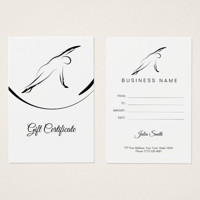 Pilates Side Bend Pose (Vorne & Hinten)