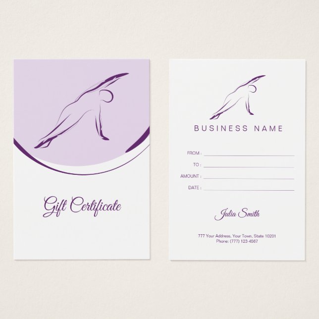 Pilates Side Bend Pose | Farbe (Vorne & Hinten)