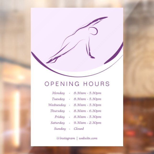 Pilates Side Bend Pose | Farbe Fensteraufkleber (Blatt 2)