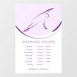 Pilates Side Bend Pose | Farbe Fensteraufkleber