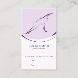 Pilates Side Bend Pose | Farbe Terminkarte