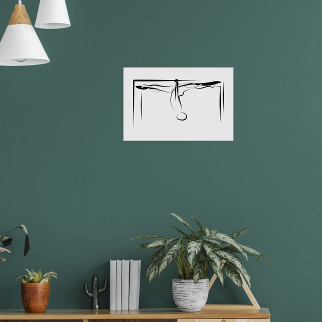 Pilates Splits Cadillac Pose Poster (Wohnzimmer 1)