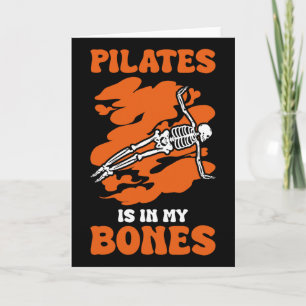Pilates steckt in meinen Knochen Meditation Hallow Karte