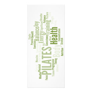 Pilates Studio Price List Rack Card Werbekarte
