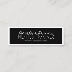 Pilates Trainer Carte frontière noire et blanche