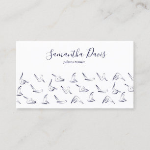 Pilates-Trainer Pilates-Inder Business Card Visitenkarte