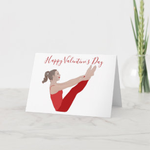 Pilates Valentinstagskarte Karte