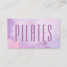 Pilates violet Carte de visite holographique