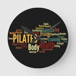 PILATES Wanduhr