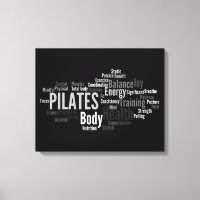 PILATES Words-Leinwand