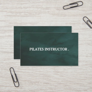 Pilates Yoga Instructeur Carte de visite enseignan