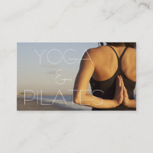 Pilates Yoga Instructor Meditation Spirituell Visitenkarte