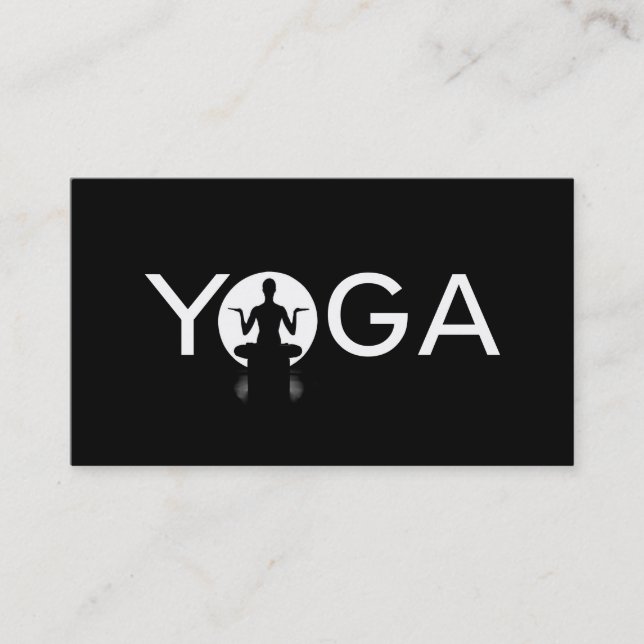 Pilates, Yoga Instructor Meditation, spirituell Visitenkarte (Vorderseite)