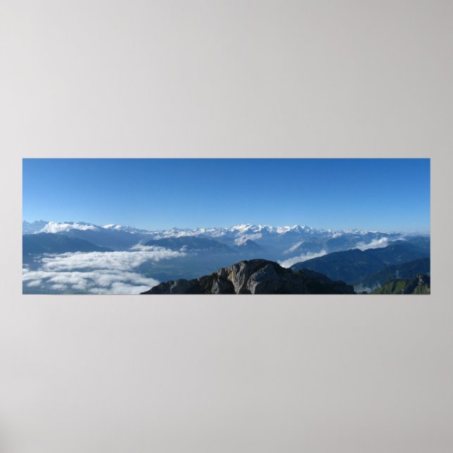 Pilatus Panorama Poster (Vorne)