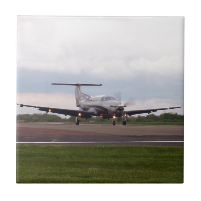 Pilatus PC 12 Fliese (Vorderseite)
