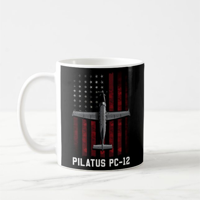 Pilatus Pc 12 Flugzeug Kaffeetasse (Links)