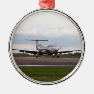 Pilatus PC 12 Silbernes Ornament