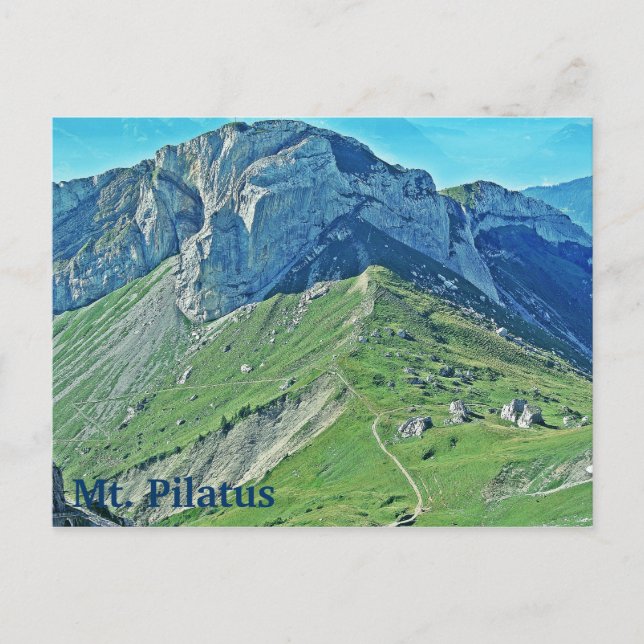 Pilatus - Schweiz Bergwelt Bergsee-Zauber Postkarte (Vorderseite)