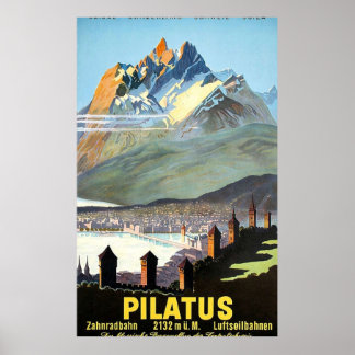 Pilatus Schweiz Poster