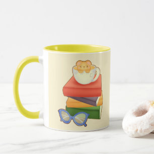 Pile De Livres Et Ours De Tasse De Thé