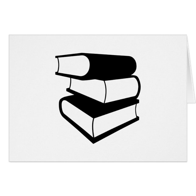 Pile De Livres Noirs (Devant Horizontal)