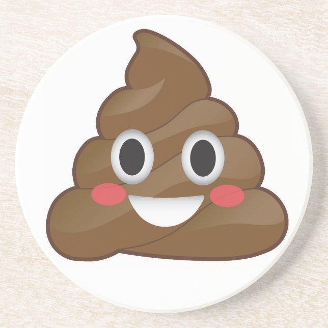 Pile des dessous de verre heureux d'Emoji de (Devant)