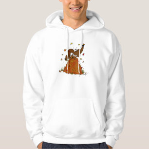 Pile médiane des Sweat - shirts à capuche Feuille