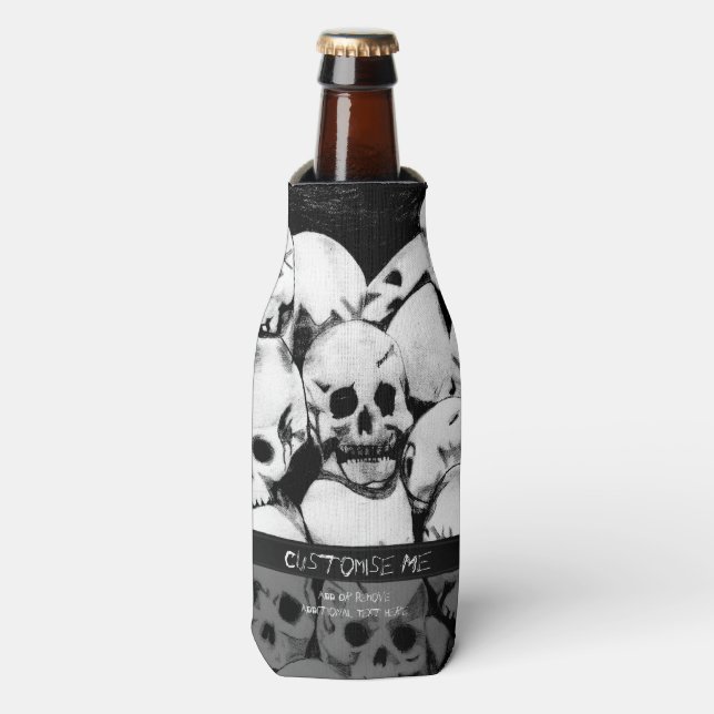 Pile-O-Skulls Flaschenkühler (Flaschenvorderseite)