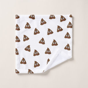 Pile of Poo emoji smiling poops Waschlappen