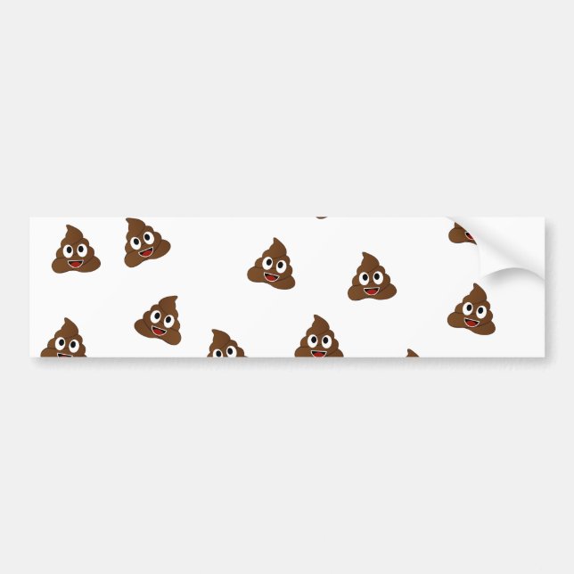 Pile von Poo emoji lächelnd kacke Autoaufkleber (Vorne)
