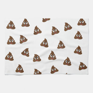 Pile von Poo emoji lächelnd kacke Geschirrtuch