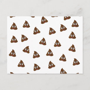 Pile von Poo emoji lächelnd kacke Postkarte