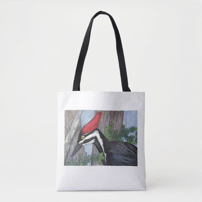 "Pileated Specht-" Taschen-Tasche Tasche (Vorderseite)