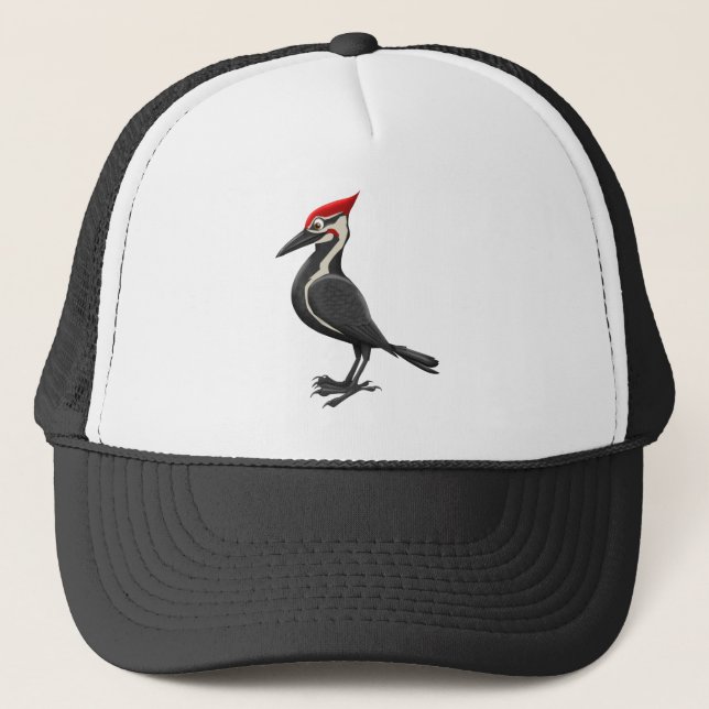 Pileated Specht Truckerkappe (Vorderseite)