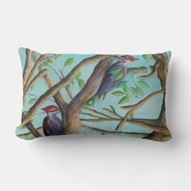 PILEATED SPECHTE Kissen (Vorderseite)