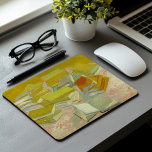 Piles französischer Romane | Vincent Van Gogh Mousepad<br><div class="desc">Piles of French Novels (1887) von Vincent Van Gogh,  einem niederländischen Künstler,  der den Eindruck hinterlässt. Original-Kunstwerke sind ein Öl auf der Leinwand,  das Bücherstapel in lebhaften Gelbtönen darstellt.

Verwenden Sie die Entwurfstools,  um einen benutzerdefinierten Text hinzuzufügen oder das Bild zu personalisieren.</div>