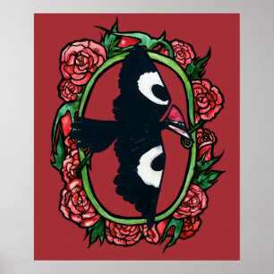 Piletierter Specker Bird Art Poster