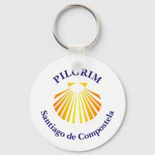 Pilger auf dem Camino de Santiago Schlüsselanhänger
