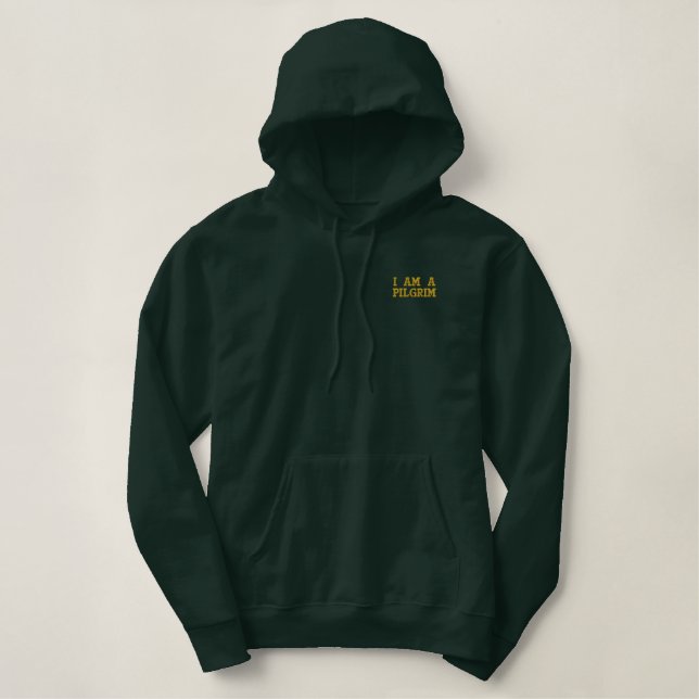 PILGER BESTICKTER HOODIE (Design vorne)