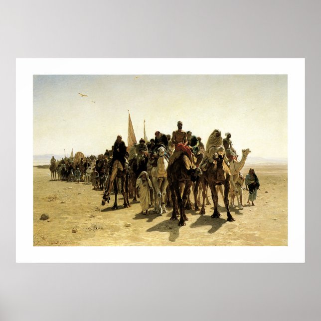 Pilger gehen nach Mekka Poster (Vorne)