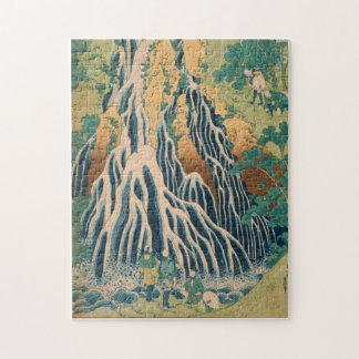 Pilger im Wasserfall von Kirifuri auf dem Kurokami