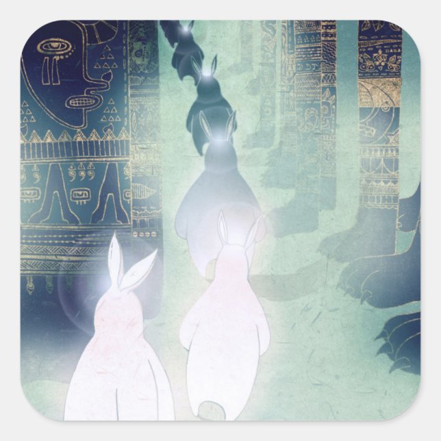 Pilgerfahrt 2012 quadratischer aufkleber (Vorderseite)