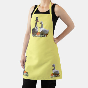 Pilgergans und -ente zum Erntedankfest Schürze