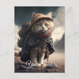 Pilgerkatze. Postkarte