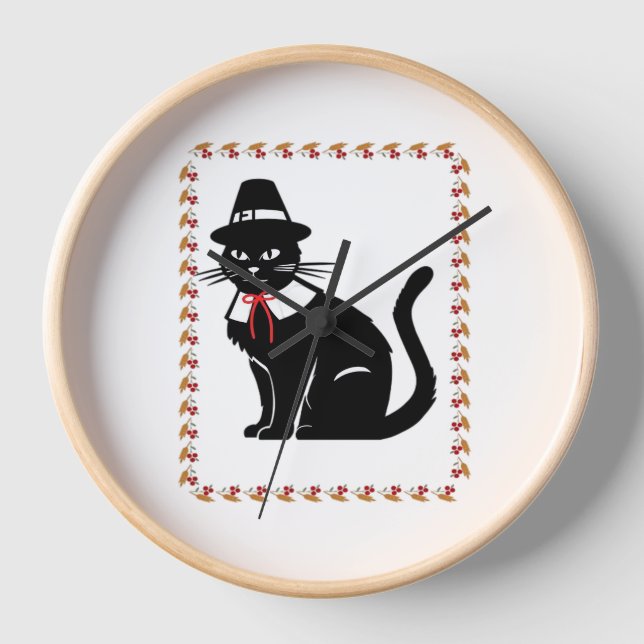 Pilgrim Cat Oversized T - Shirt Uhr (Vorderseite)